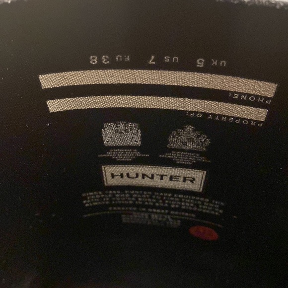 Brand new HUNTER rain boots. Worn once. - Picture 5 of 7